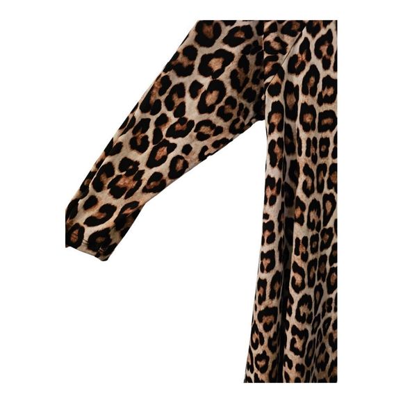 CHICO'S Leopard Print Blouse Top Tunic - Size 1 - Picture 4 of 7